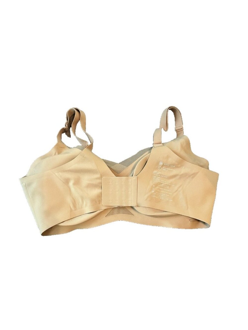 Honeylove Crossover Wireless Bra Nude Beige 38 B/C L Smoothing Comfort Support - Picture 5 of 5
